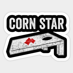 Corn Star Funny Corn Hole Player Sticker